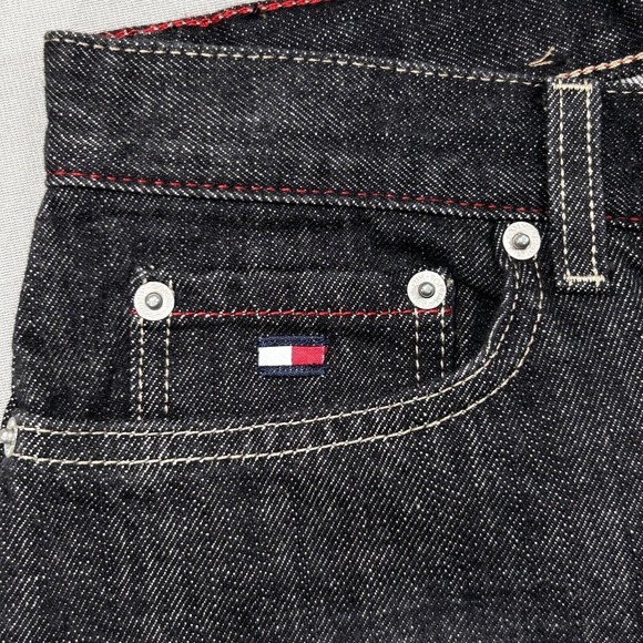 Vintage Tommy Hilfiger Jeans Women’s 4 Black 100% Cotton Y2K Boyfriend Low Rise - Picture 10 of 16